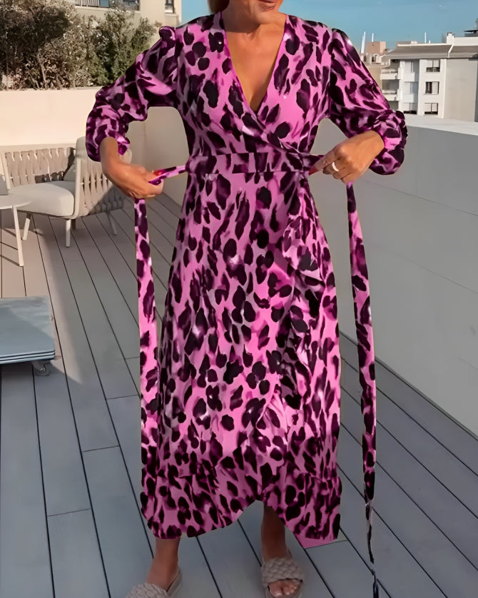 Sophia - Gedurfde Luipaardprint Jurk