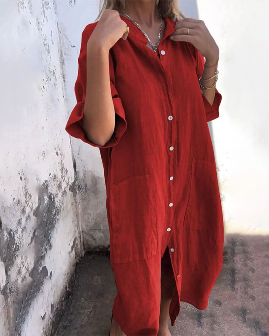 Melany - Boho Chique Overhemdjurk