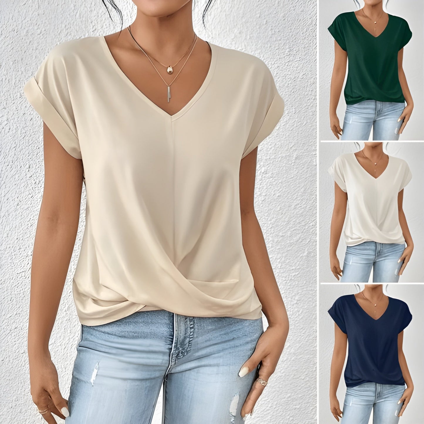 Kathrina | Top met V-hals en Twist