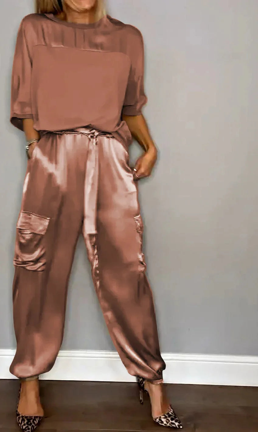 Evelina - Casual Glanzende Elegantie