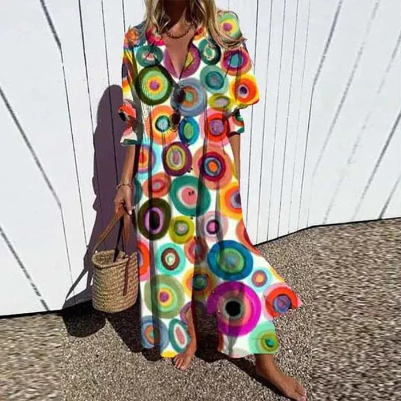 Maisie - Flatterende Elegante Maxi Jurk