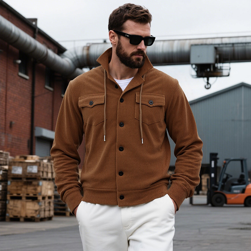Bruno™ | Corduroy jas met knopen