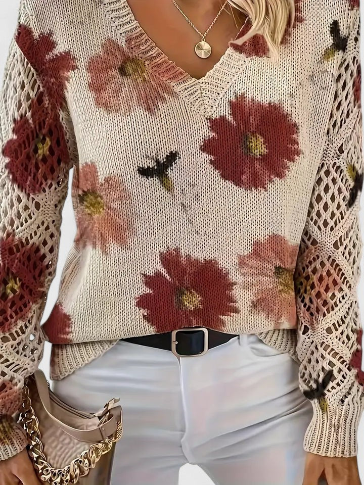 Aurélie - Licht Bloemig Vest