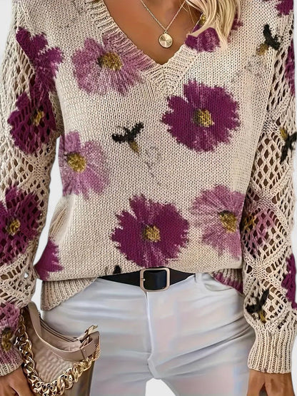 Aurélie - Licht Bloemig Vest