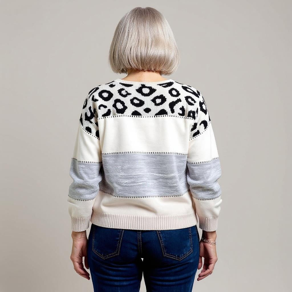 Pascalina - Comfortabele Trui met Luipaardprint