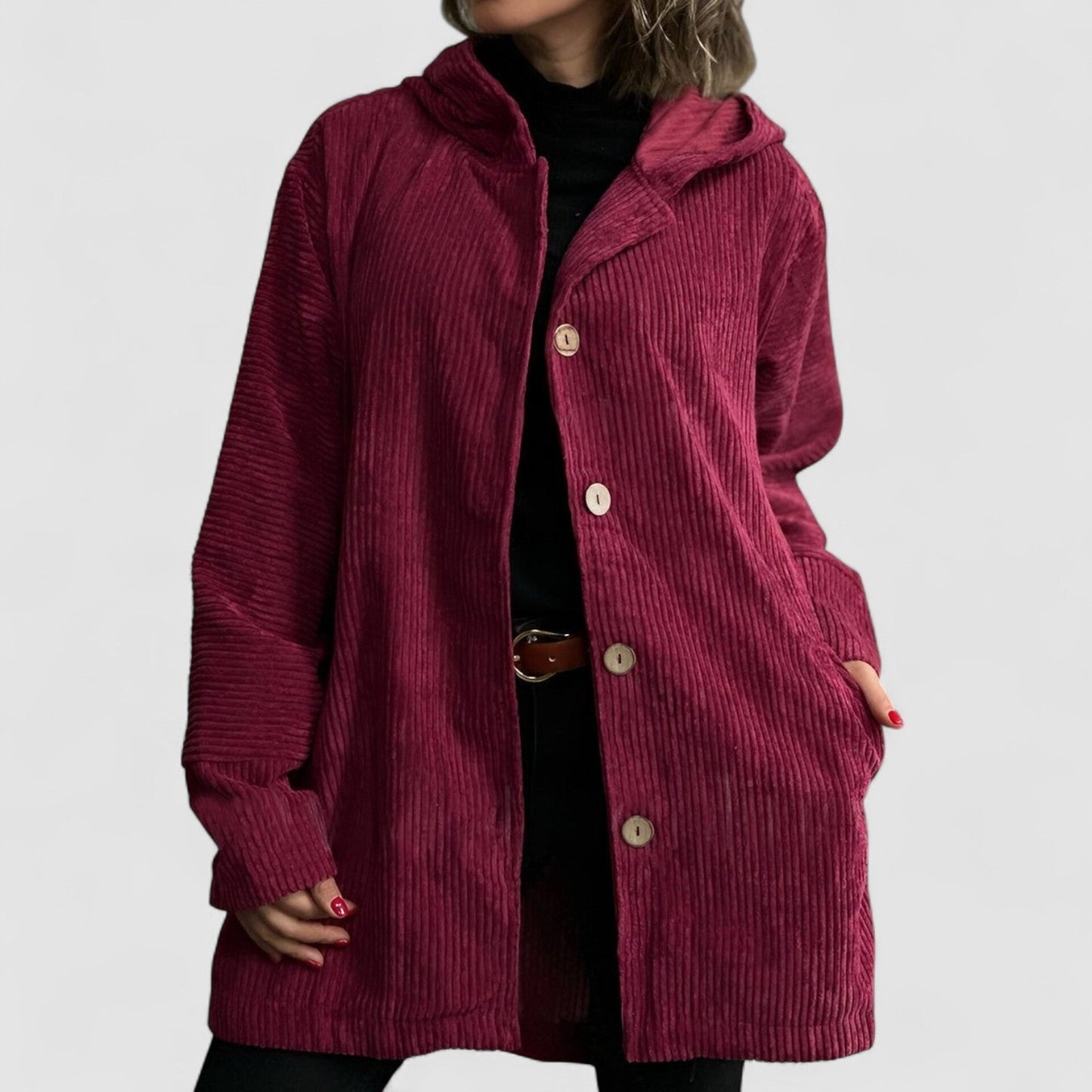 Cordia - Elegante Corduroy Jas