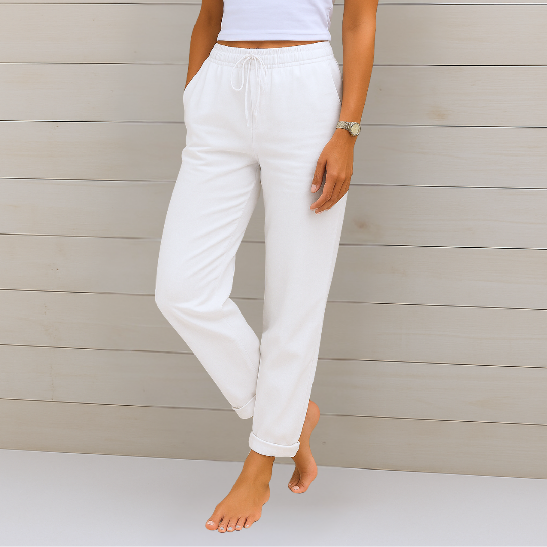 Susy - Ademende Stretch Linnen Broek Premium