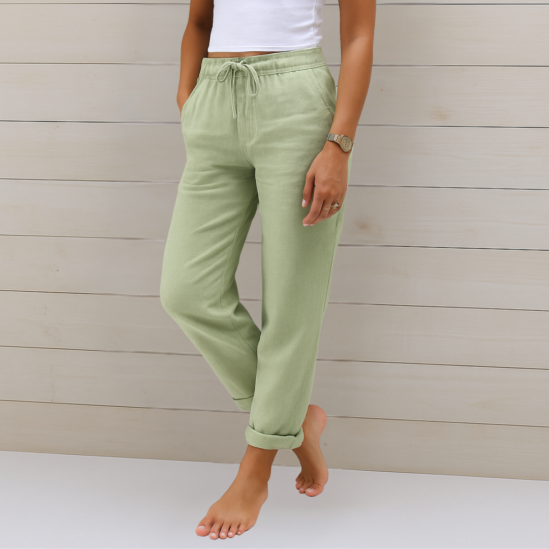 Susy - Ademende Stretch Linnen Broek Premium