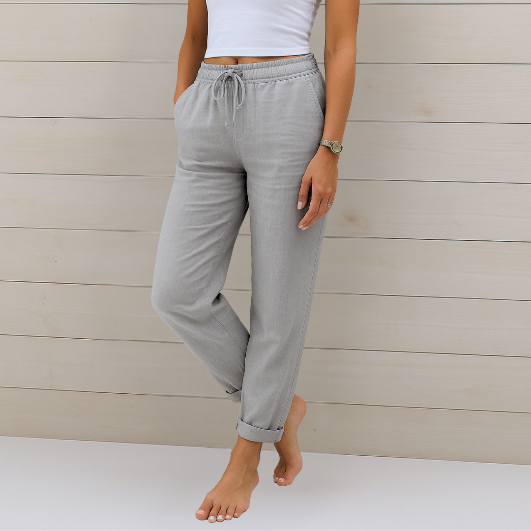 Susy - Ademende Stretch Linnen Broek Premium