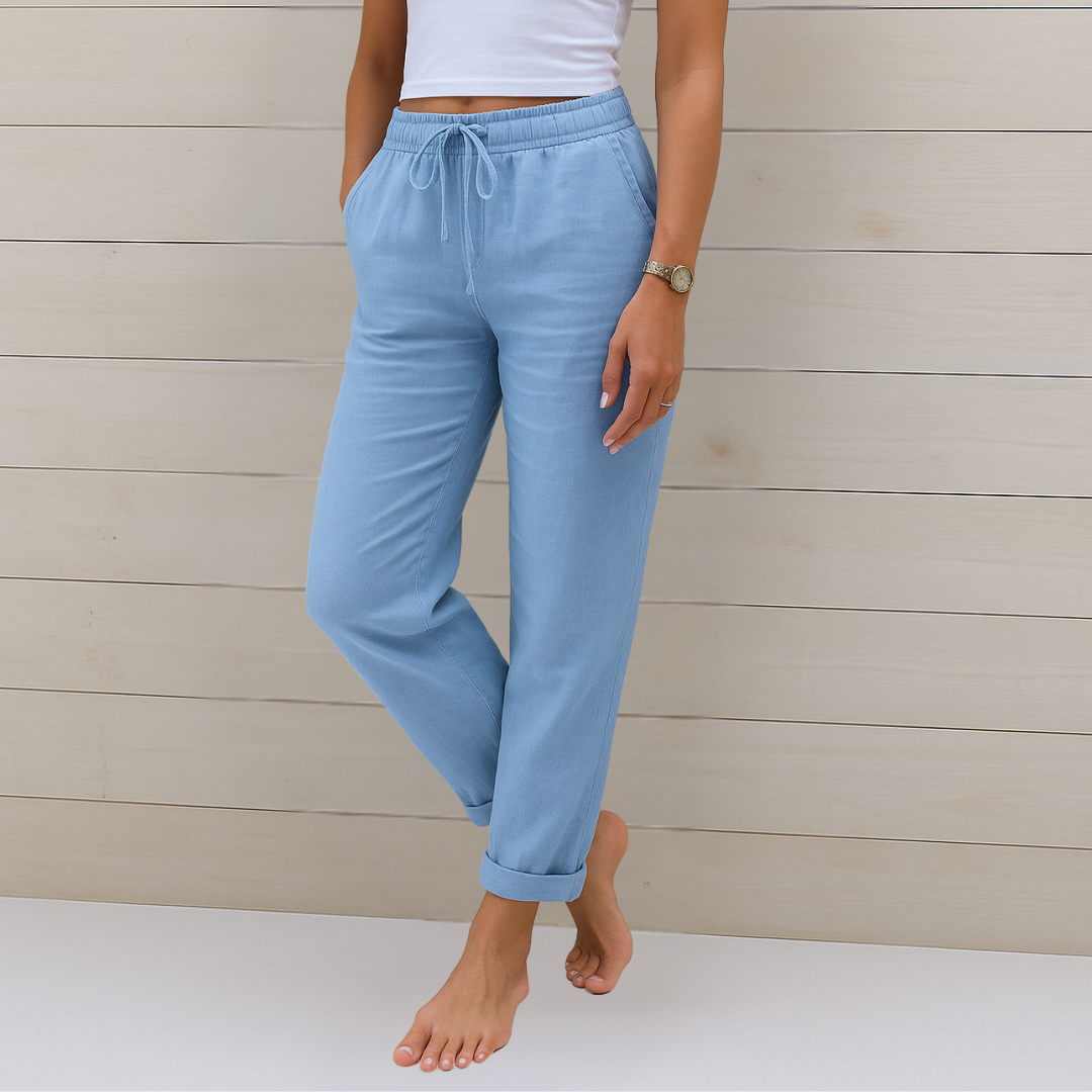 Susy - Ademende Stretch Linnen Broek Premium