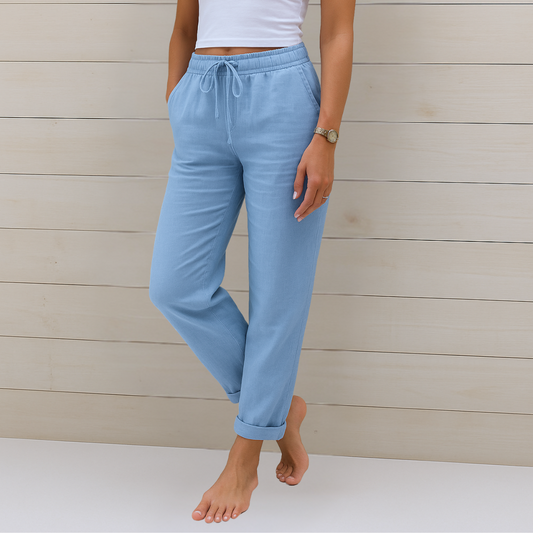 Susy - Ademende Stretch Linnen Broek Premium