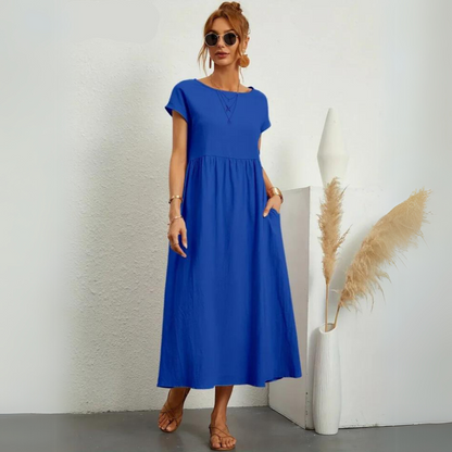 Isla - Casual Katoenen Midi-jurk