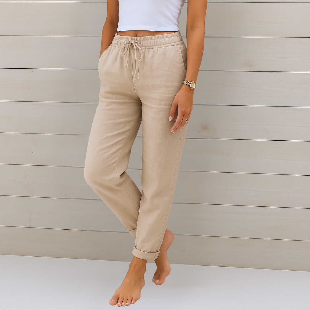 Susy - Ademende Stretch Linnen Broek Premium