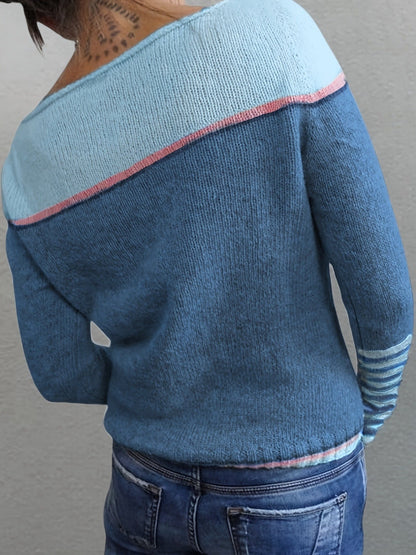 Katharina – Pull Rayé à Manches Longues