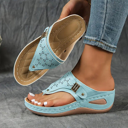 Élodie™ - Dames open teen sleehak sandalen