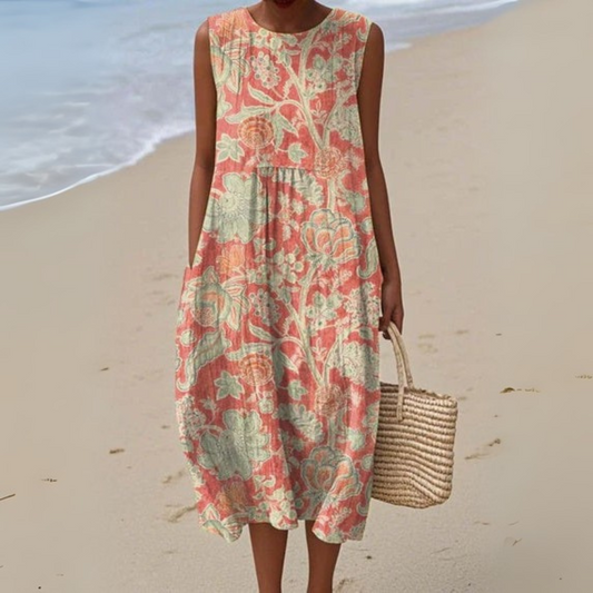 Ellis - Vintage Jurk met Bloemenprint