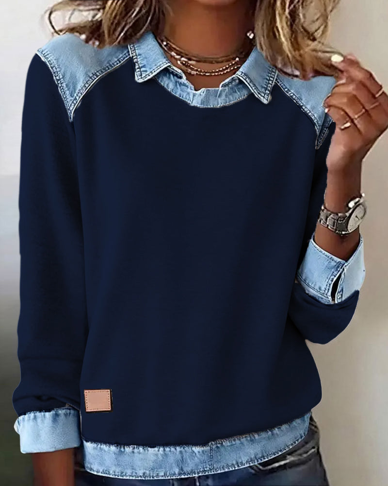Lina - Moderne Geborduurde Blouse