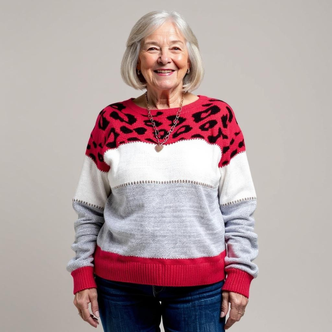 Pascalina - Comfortabele Trui met Luipaardprint