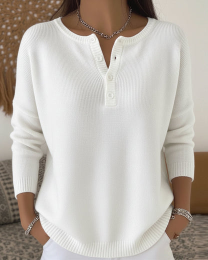Lena - Basic Vest met Lange Mouwen