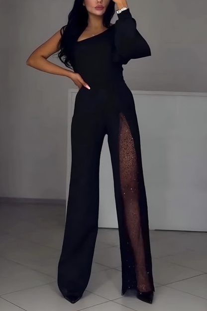 Léonie™ | Elegante Jumpsuit met Wijde Pijpen