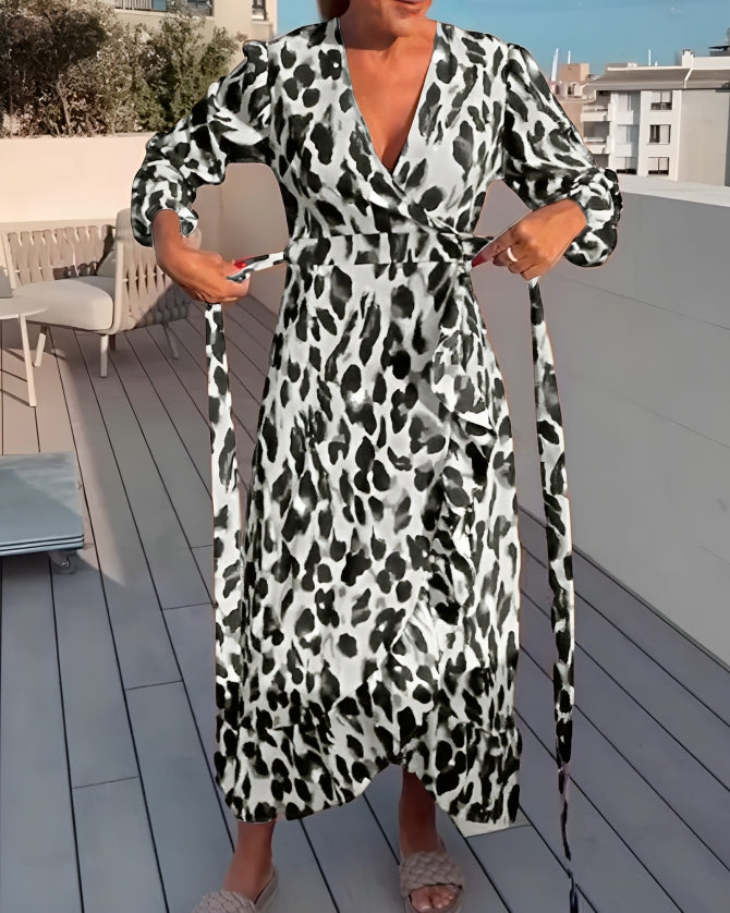 Sophia - Gedurfde Luipaardprint Jurk