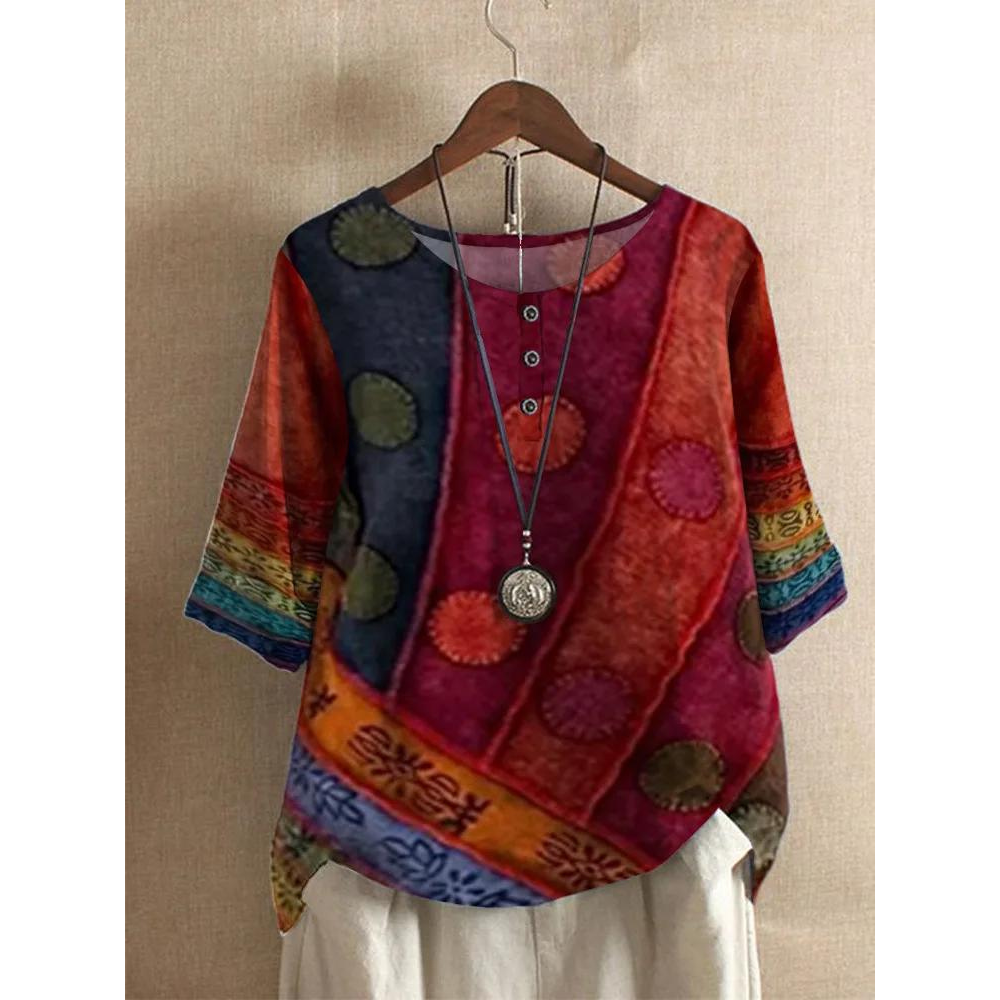 Valarie - Hoge Boho Kleurrijk