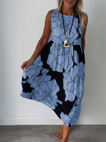 Camille - Mouwloze Elegante Jurk