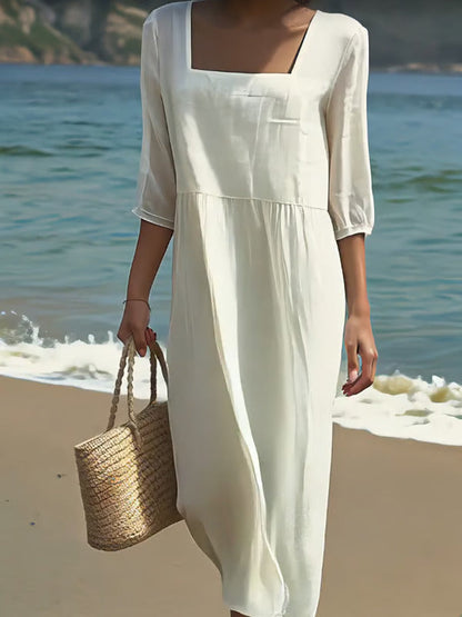 Lunelle - Casual linnen jurk