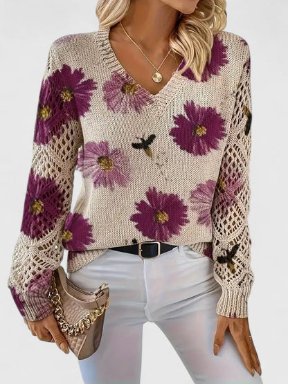 Aurélie - Licht Bloemig Vest