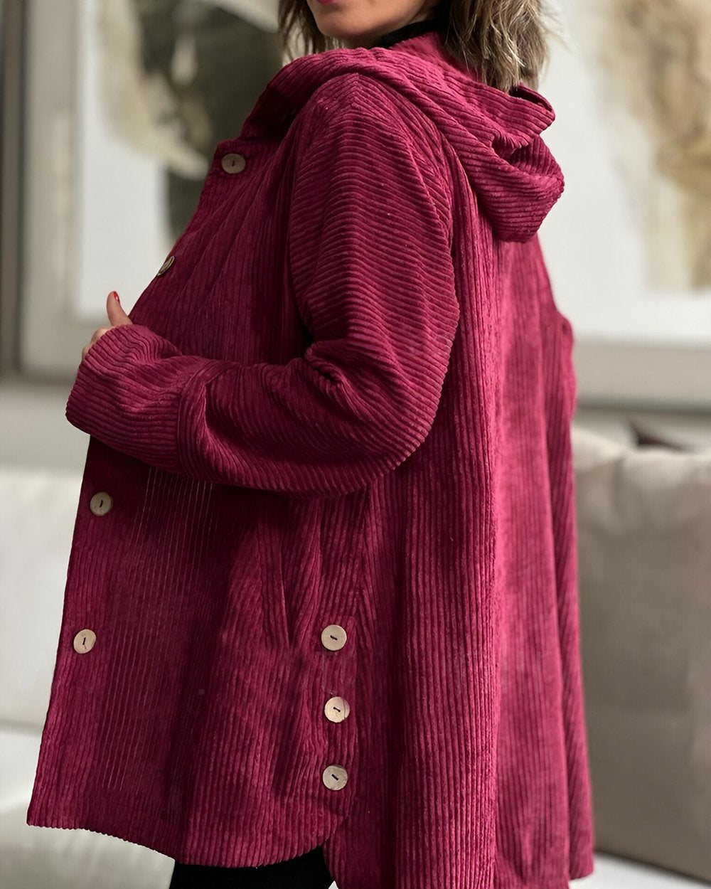 Cordia - Elegante Corduroy Jas