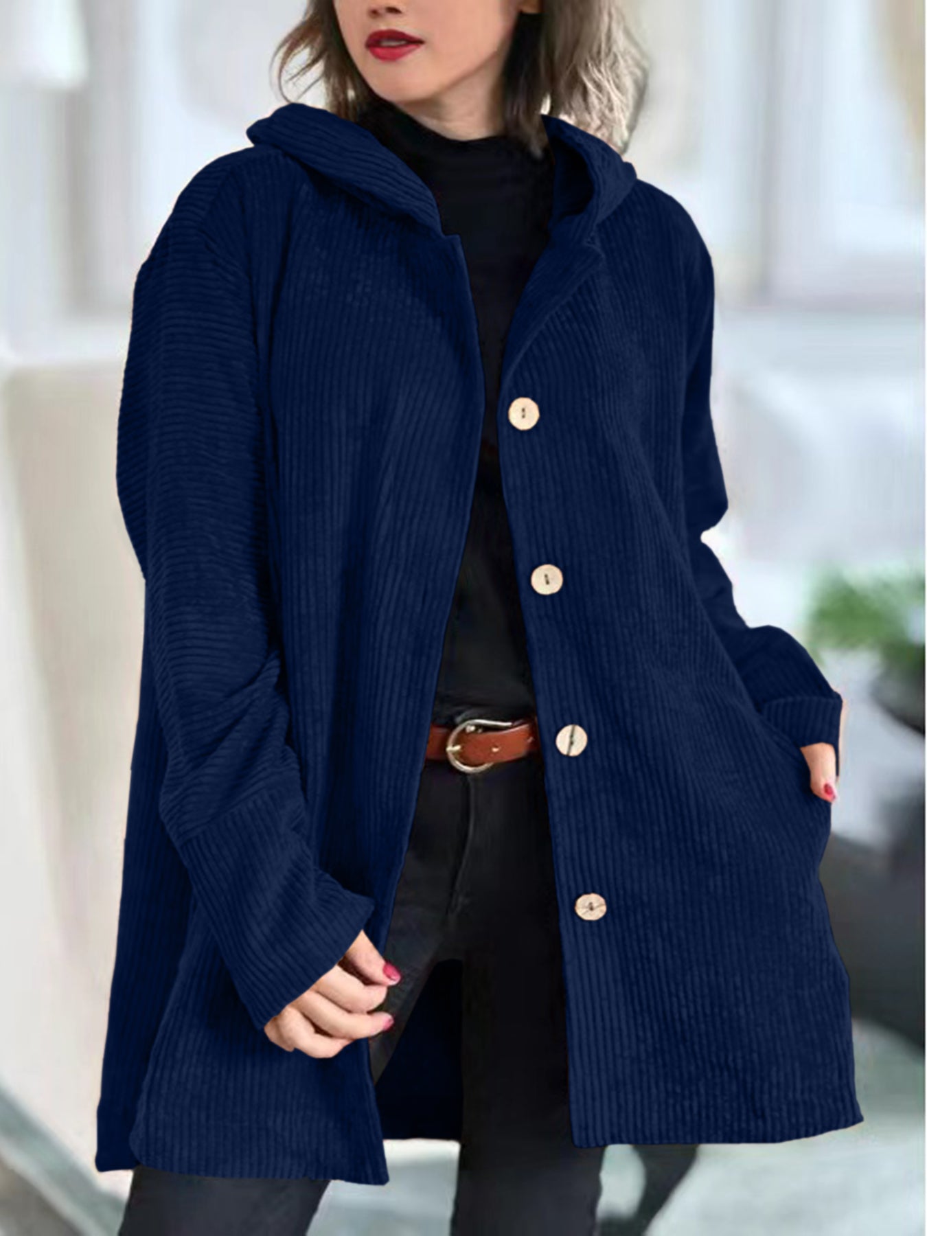 Cordia - Elegante Corduroy Jas