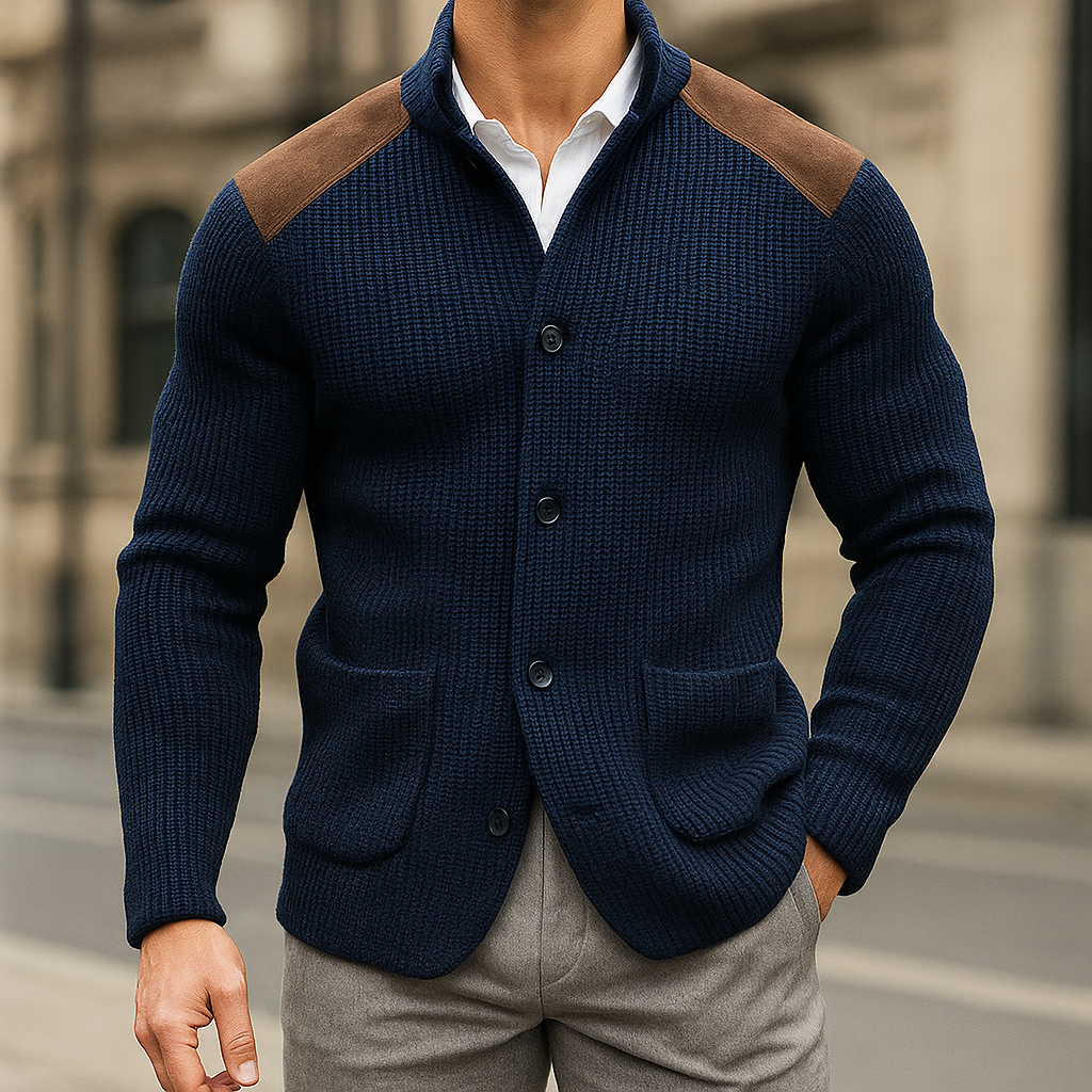 Dieter | BLAZER IN GEBORDUURDE MAILLE
