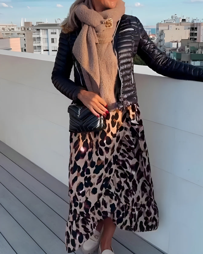 Sophia - Gedurfde Luipaardprint Jurk
