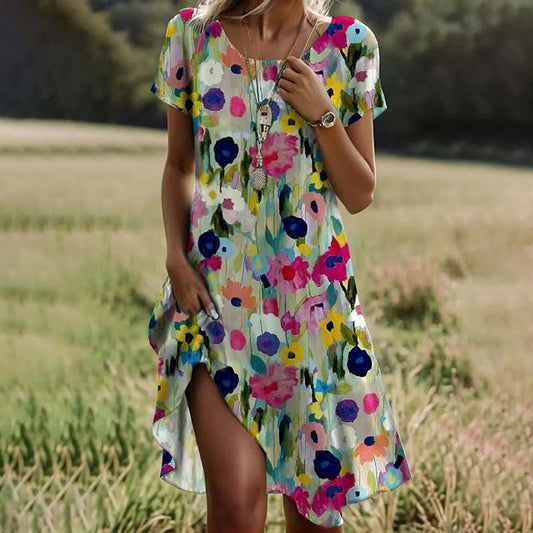 Leah - Zomerse Bloemenjurk