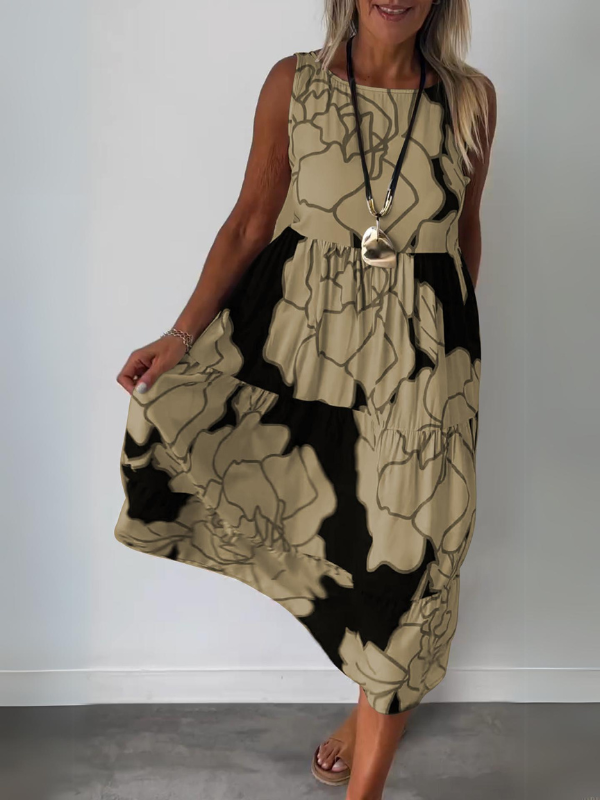 Camille - Mouwloze Elegante Jurk