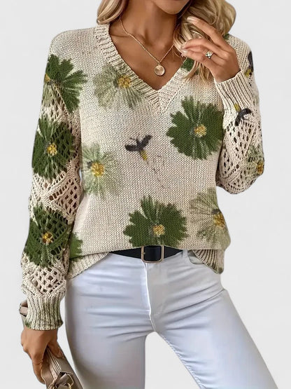 Aurélie - Licht Bloemig Vest