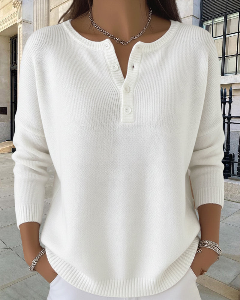 Lena - Basic Vest met Lange Mouwen