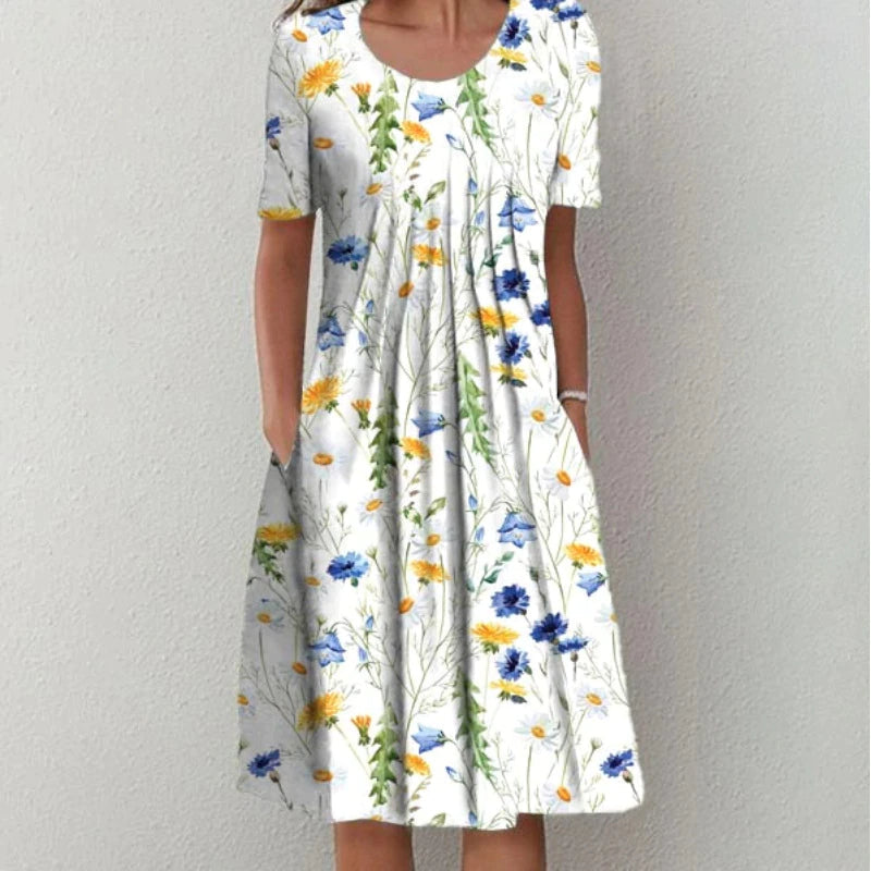 Celeste - Elegante Luchtige Midirok