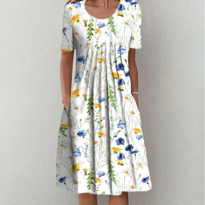 Celeste - Elegante Luchtige Midirok