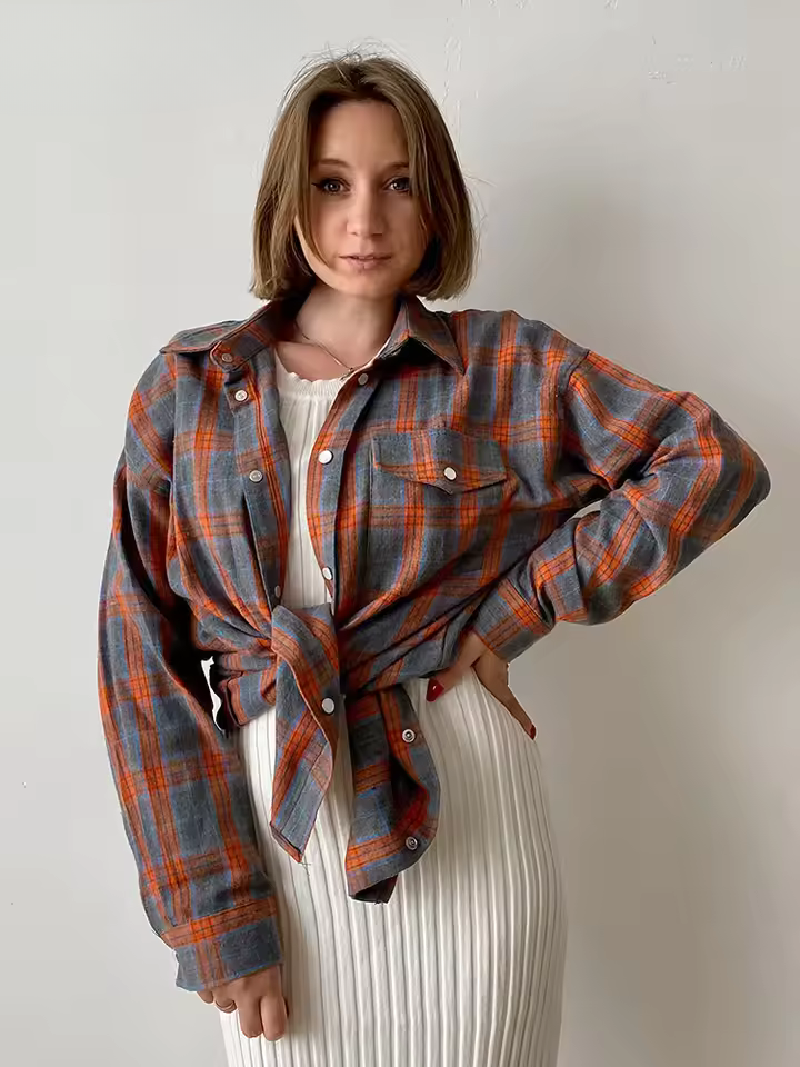 Leandra - Vintage Oversized Overhemd