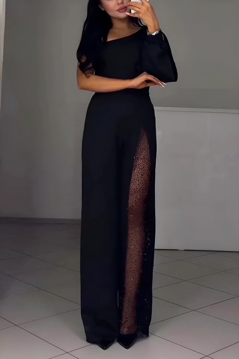 Léonie™ | Elegante Jumpsuit met Wijde Pijpen