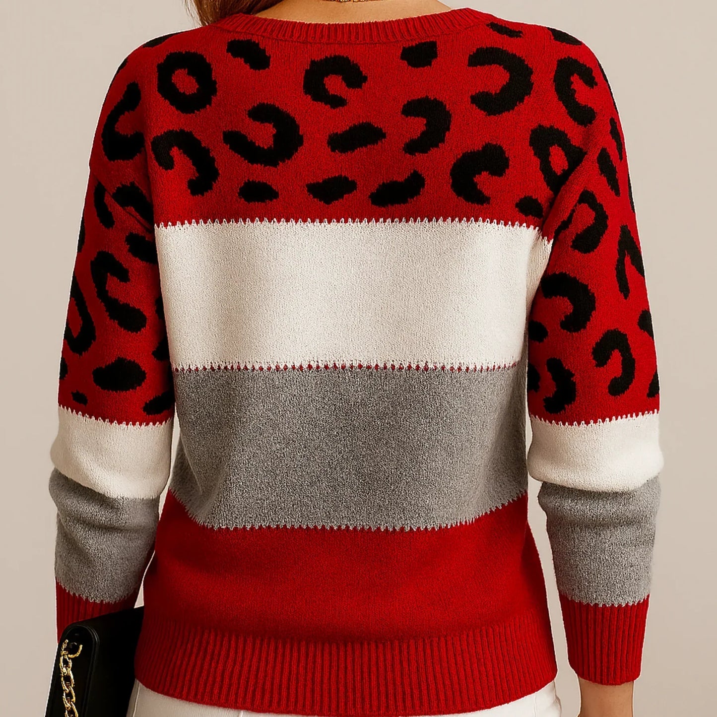 Pascaline - Chic Panterprint Sweatshirt