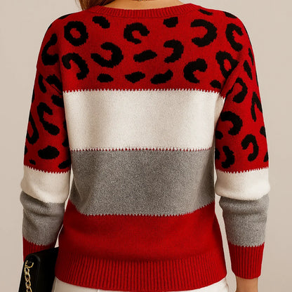 Pascaline - Chic Panterprint Sweatshirt