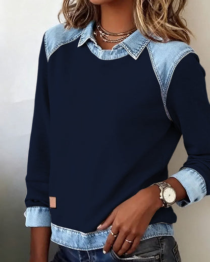 Lina - Moderne Geborduurde Blouse