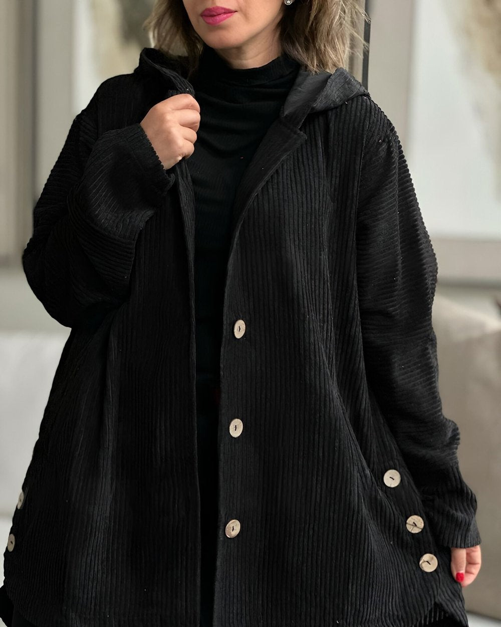 Cordia - Elegante Corduroy Jas