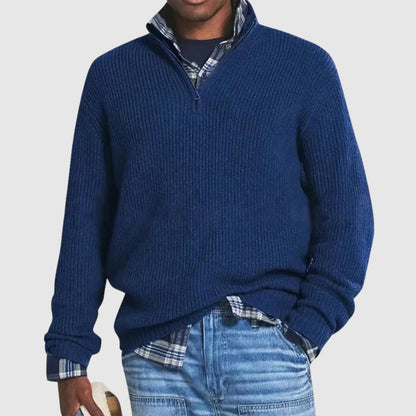 Louis™ | Moderne Pullover met Kwartrits