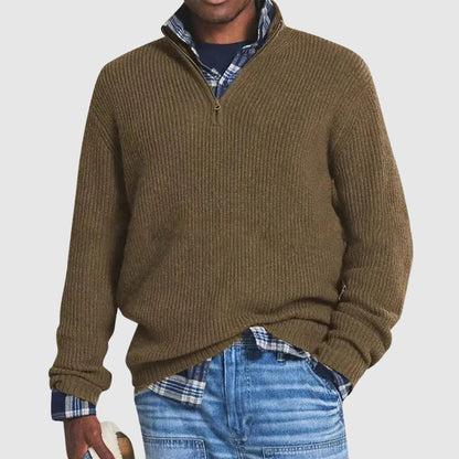 Louis™ | Moderne Pullover met Kwartrits