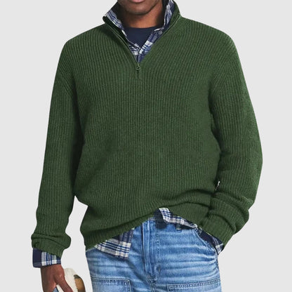 Louis™ | Moderne Pullover met Kwartrits