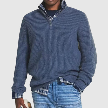 Louis™ | Moderne Pullover met Kwartrits