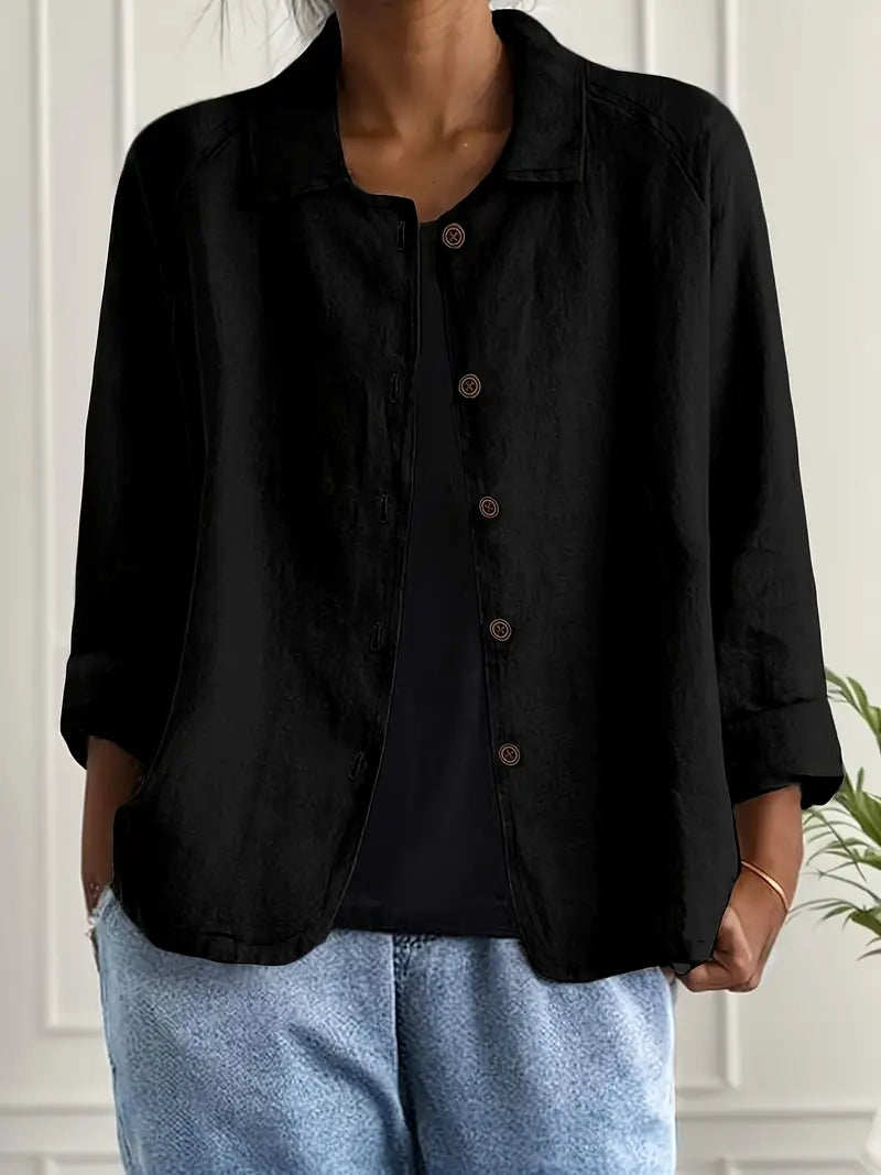 Jade | Klassiek katoenen overshirt
